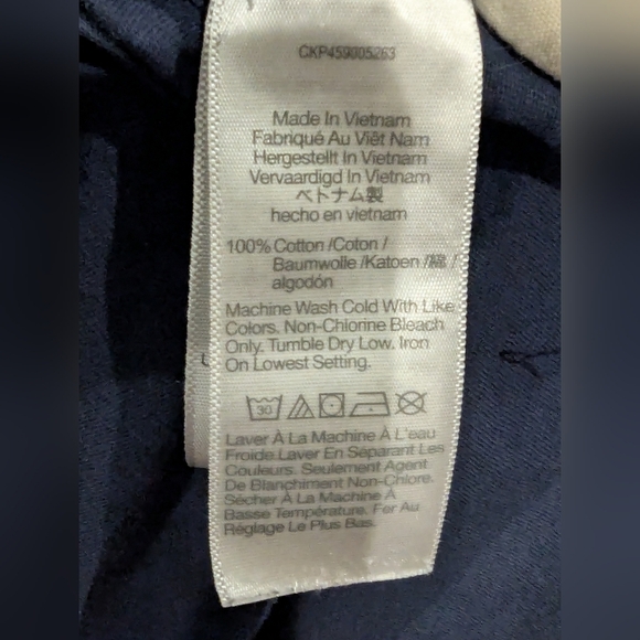 MADEWELL V-Neck cotton Tank Top in navy blue Size 1x - Picture 9 of 14